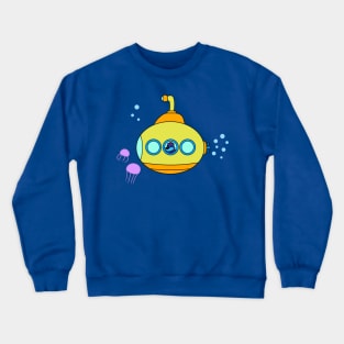 In A Yellow Submarine Crewneck Sweatshirt